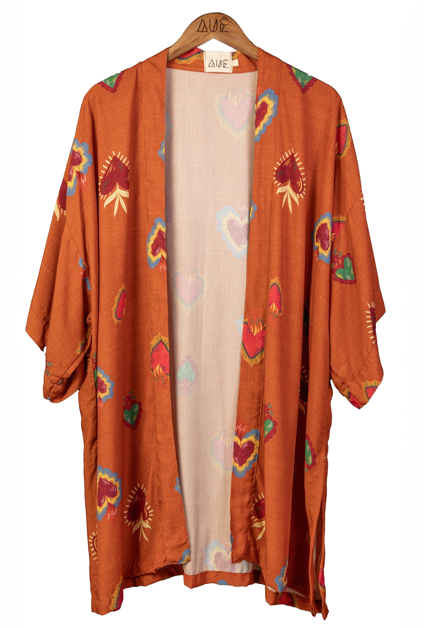 Heart On Fire Oversized Kimono – Auê Clothing1