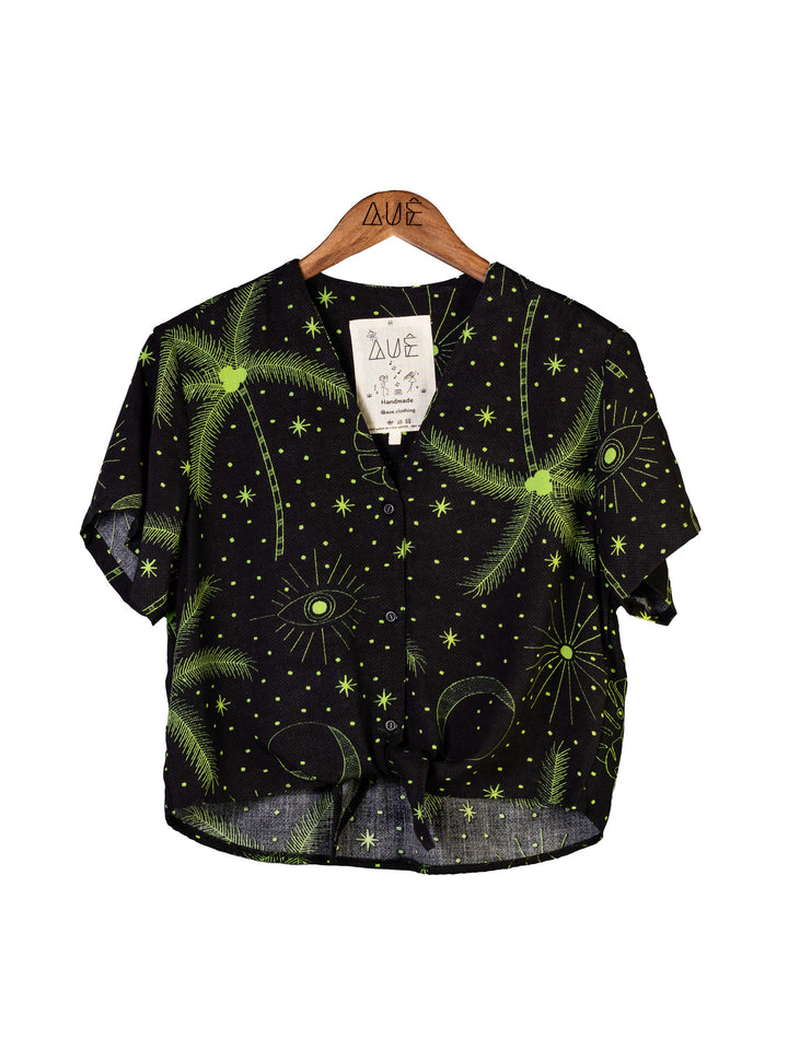 Green Paradise Crop Top