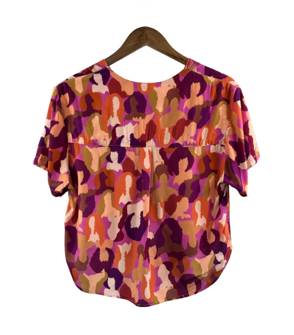 Nanda Button Up Crop Top
