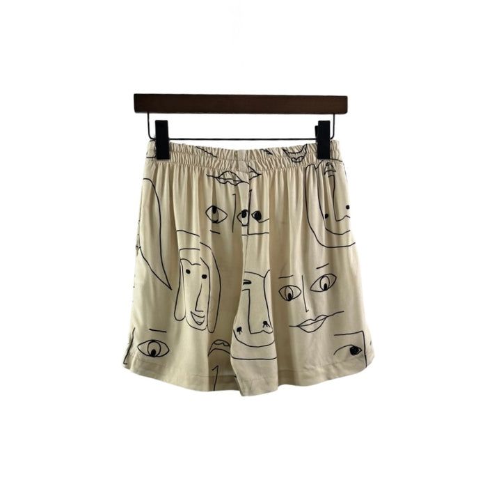 Line Drawn Faces Shorts