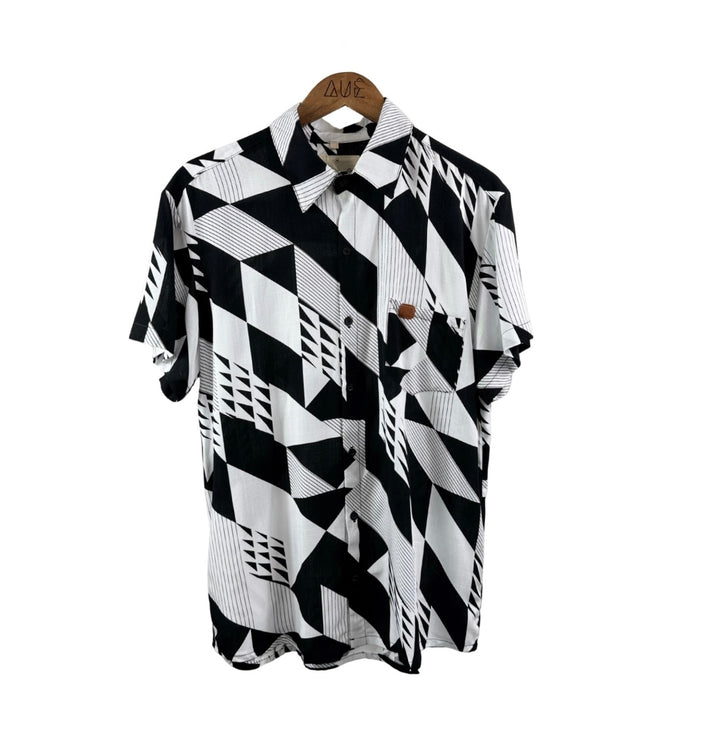 Lost On A Train Button Up Shirt